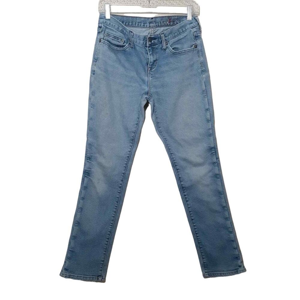 GAP vintage womens straight jeans 6R blue stretch denim grunge 8" rise